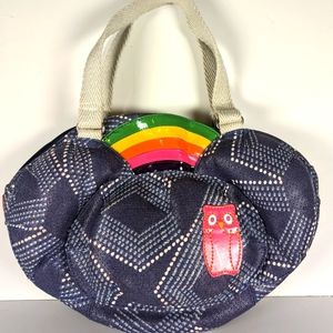Oilily medium size purse. Purple and multi colors.